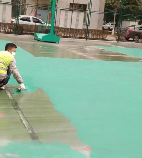 酒泉球场地面翻新